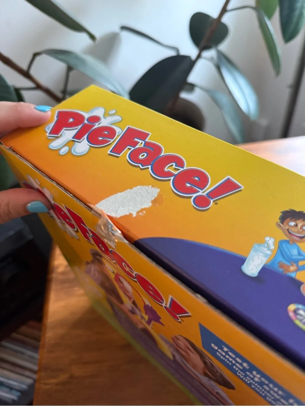 Hasbro Pie Face! Game - Yellow and Purple Box
